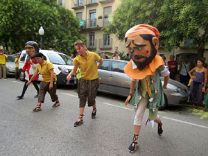 Arribada a Girona de la Flama del Canig&oacute; 2017
