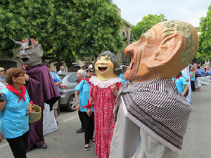 Arribada a Girona de la Flama del Canig&oacute; 2017
