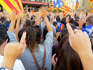 Manifestaci&oacute; 'Rep&uacute;blica!' pels carrers de la ciutat i el Parc de la Devesa
