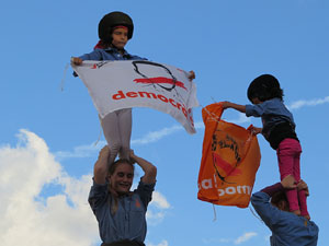 Manifestaci&oacute; 'Rep&uacute;blica!' pels carrers de la ciutat i el Parc de la Devesa