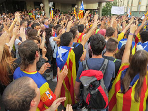 Manifestaci&oacute; 'Rep&uacute;blica!' pels carrers de la ciutat i el Parc de la Devesa