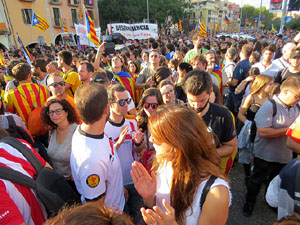 Manifestaci&oacute; 'Rep&uacute;blica!' pels carrers de la ciutat i el Parc de la Devesa