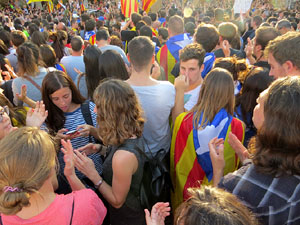 Manifestaci&oacute; 'Rep&uacute;blica!' pels carrers de la ciutat i el Parc de la Devesa