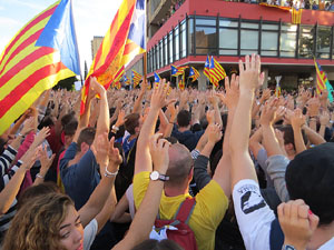 Manifestaci&oacute; 'Rep&uacute;blica!' pels carrers de la ciutat i el Parc de la Devesa