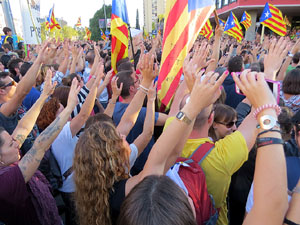 Manifestaci&oacute; 'Rep&uacute;blica!' pels carrers de la ciutat i el Parc de la Devesa