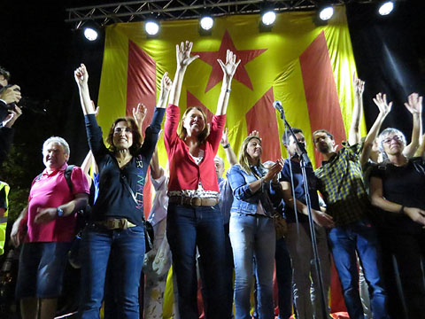 Acte final a la Copa, al parc de la Devesa