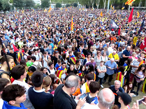 Acte final a la Copa, al parc de la Devesa