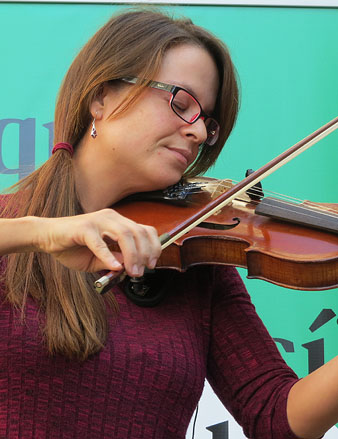 Actuaci&oacute; musical durant la marat&oacute;