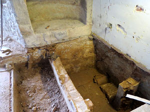 Troballa d'un potent pany de muralla en una casa del carrer Argenteria de Girona