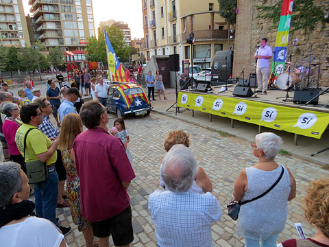 Un moment de la intervenció de Jordi Sànchez