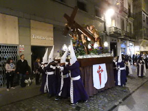 Setmana Santa 2017 a Girona. Process&oacute; del Sant Enterrament