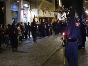 Setmana Santa 2017 a Girona. Process&oacute; del Sant Enterrament
