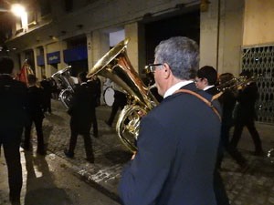 Setmana Santa 2017 a Girona. Process&oacute; del Sant Enterrament