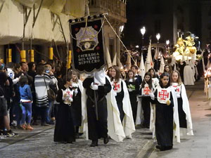 Setmana Santa 2017 a Girona. Process&oacute; del Sant Enterrament