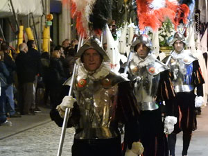 Setmana Santa 2017 a Girona. Process&oacute; del Sant Enterrament