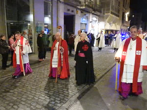 Setmana Santa 2017 a Girona. Process&oacute; del Sant Enterrament