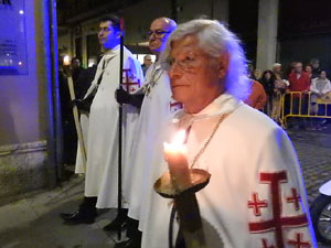 Setmana Santa 2017 a Girona. Process&oacute; del Sant Enterrament