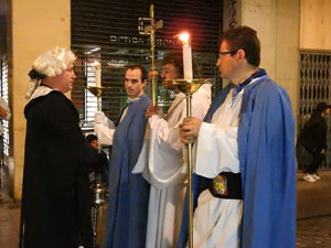 Setmana Santa 2017 a Girona. Process&oacute; del Sant Enterrament