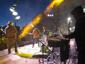 Festival Strenes 2017. Actuaci&oacute; del grup The Cuit's a la pla&ccedil;a de Santa Susanna del Mercadal