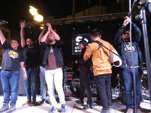 Festival Strenes 2017. Actuaci&oacute; del grup The Cuit's a la pla&ccedil;a de Santa Susanna del Mercadal