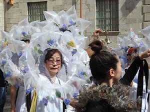 Temps de Flors 2017. Grup d'asi&agrave;tics abans de la inauguraci&oacute; de la 62ena. edici&oacute;