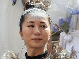 Temps de Flors 2017. Grup d'asi&agrave;tics abans de la inauguraci&oacute; de la 62ena. edici&oacute;