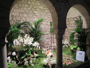 Temps de Flors 2017. Decoracions florals als diversos espais dels Banys Àrabs