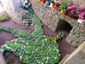 Temps de Flors 2017. Decoracions florals als diversos espais dels Banys Àrabs