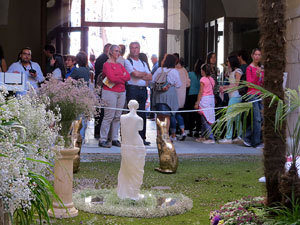 Temps de Flors 2017. Muntatges i instal&middot;lacions florals al pati de la Casa Pastors