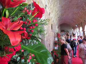 Temps de Flors 2017. Muntatges florals als claustres de la Catedral
