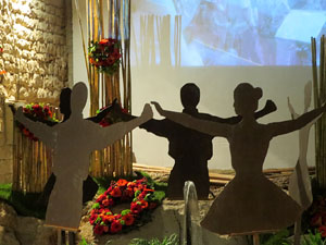 Temps de Flors 2017. Decoracions florals als diversos espais dels Soterranis de la Catedral