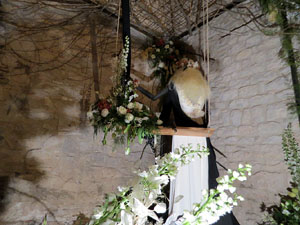 Temps de Flors 2017. Decoracions florals als diversos espais dels Soterranis de la Catedral