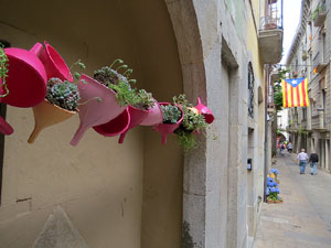 Temps de Flors 2017. Decoracions florals a les sis fonts del Barri Vell