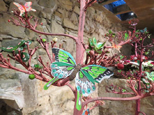 Temps de Flors 2017. Muntatges florals als diversos espais de la Casa Lle&oacute; Avinay, al Call jueu