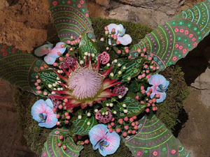 Temps de Flors 2017. Muntatges florals als diversos espais de la Casa Lle&oacute; Avinay, al Call jueu