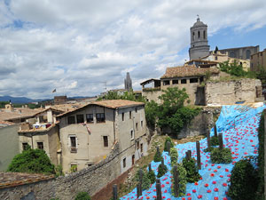 Temps de Flors 2017. Instal·lacions i muntatges al Mirador del Carrer de les Dones