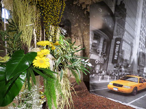 Temps de Flors 2017. Decoracions florals als baixos de l'edifici de les Sarraïnes