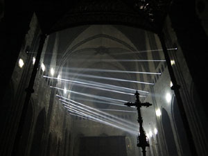 Transfiguraci&oacute; de la nau. Espectacle de llum i m&uacute;sica a la nau g&ograve;tica de la Catedral de Girona