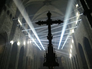 Transfiguraci&oacute; de la nau. Espectacle de llum i m&uacute;sica a la nau g&ograve;tica de la Catedral de Girona