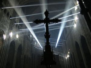 Transfiguraci&oacute; de la nau. Espectacle de llum i m&uacute;sica a la nau g&ograve;tica de la Catedral de Girona