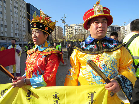 Celebraci&oacute; de l'any nou xin&egrave;s, el 4716, any del Gos, a Girona