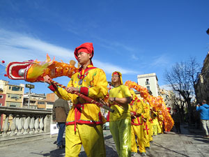 Celebraci&oacute; de l'any nou xin&egrave;s, el 4716, any del Gos, a Girona