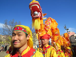 Celebraci&oacute; de l'any nou xin&egrave;s, el 4716, any del Gos, a Girona