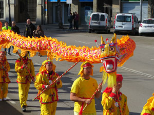 Celebraci&oacute; de l'any nou xin&egrave;s, el 4716, any del Gos, a Girona