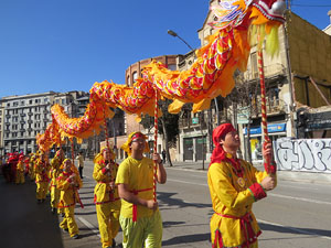 Celebraci&oacute; de l'any nou xin&egrave;s, el 4716, any del Gos, a Girona