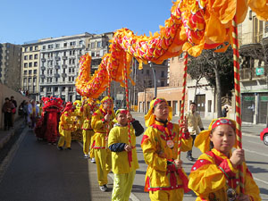 Celebraci&oacute; de l'any nou xin&egrave;s, el 4716, any del Gos, a Girona