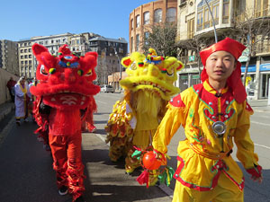 Celebraci&oacute; de l'any nou xin&egrave;s, el 4716, any del Gos, a Girona