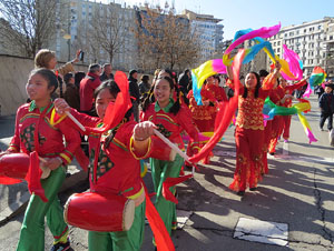 Celebraci&oacute; de l'any nou xin&egrave;s, el 4716, any del Gos, a Girona