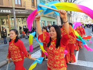Celebraci&oacute; de l'any nou xin&egrave;s, el 4716, any del Gos, a Girona