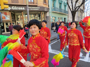 Celebraci&oacute; de l'any nou xin&egrave;s, el 4716, any del Gos, a Girona